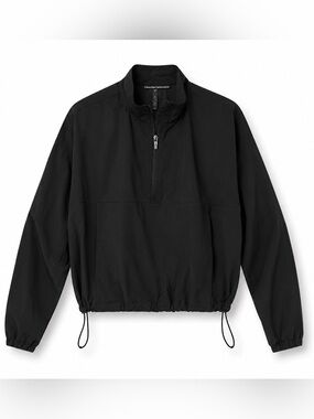 Calvin Klein Performance Cropped Windbreaker Jacket – Black – XS